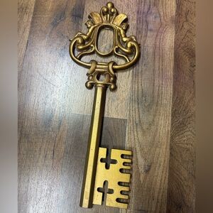 Vintage Sexton Gold Decorative Key Wall Art